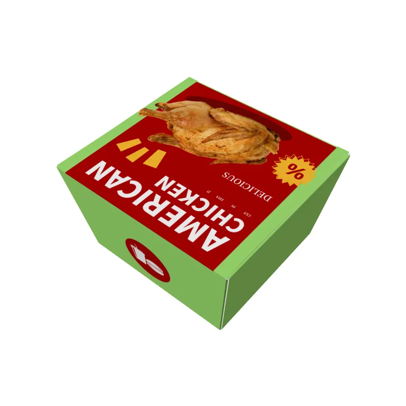 Di alta classe moderna carta Kraft Fast Food, ristorante confezionamento pranzo Pizza Hamburger pollo fritto pane scatole di Pasta/