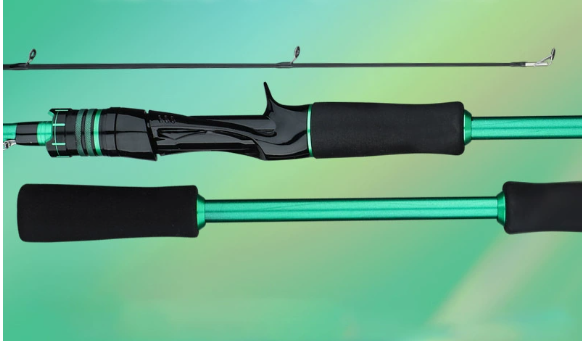 Single fishing rod with gun handle