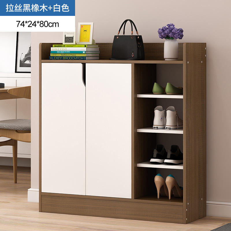 B58S Brushed Black Oak + White