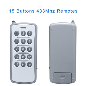 433MHz RF kablosuz uzaktan kumanda düzeltme kodu 15 düğmeler su pompası uzaktan kumanda uzun mesafe LED aydınlatma uzaktan üretici - Product Image 2