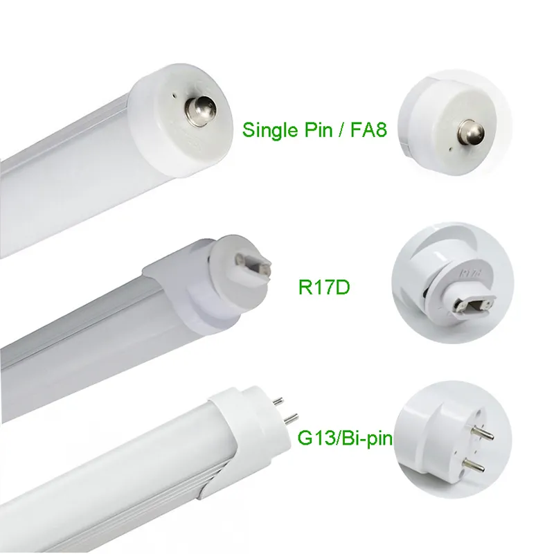 Lâmpadas de led 4ft, 18w, tampa transparente/leve, 1200mm, t8, para substituição, 48w, lâmpada fluorescente