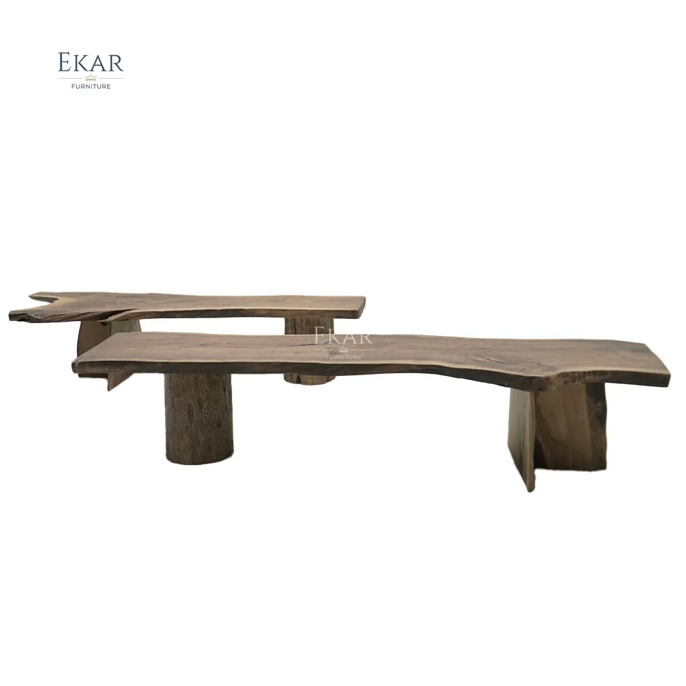 EKAR FURNITURE Nodic Modern hot selling rettangolo grande tavolino in legno massello mobili da soggiorno