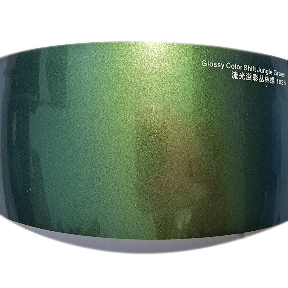 Vert jungle Changement de couleur brillant