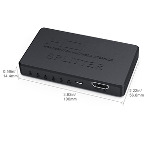 Mini caja de distribuidor de audio y video de 4 puertos 4K 1x4 HDTV Video Splitter duplicado/solo Pantalla de espejo (no extensible) - Product Image 6