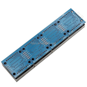 MAX7219 modulo 4 in 1 Array a matrice di punti 5V modulo di controllo blu rosso verde modulo Display a LED con cavo 5P - Product Image 5