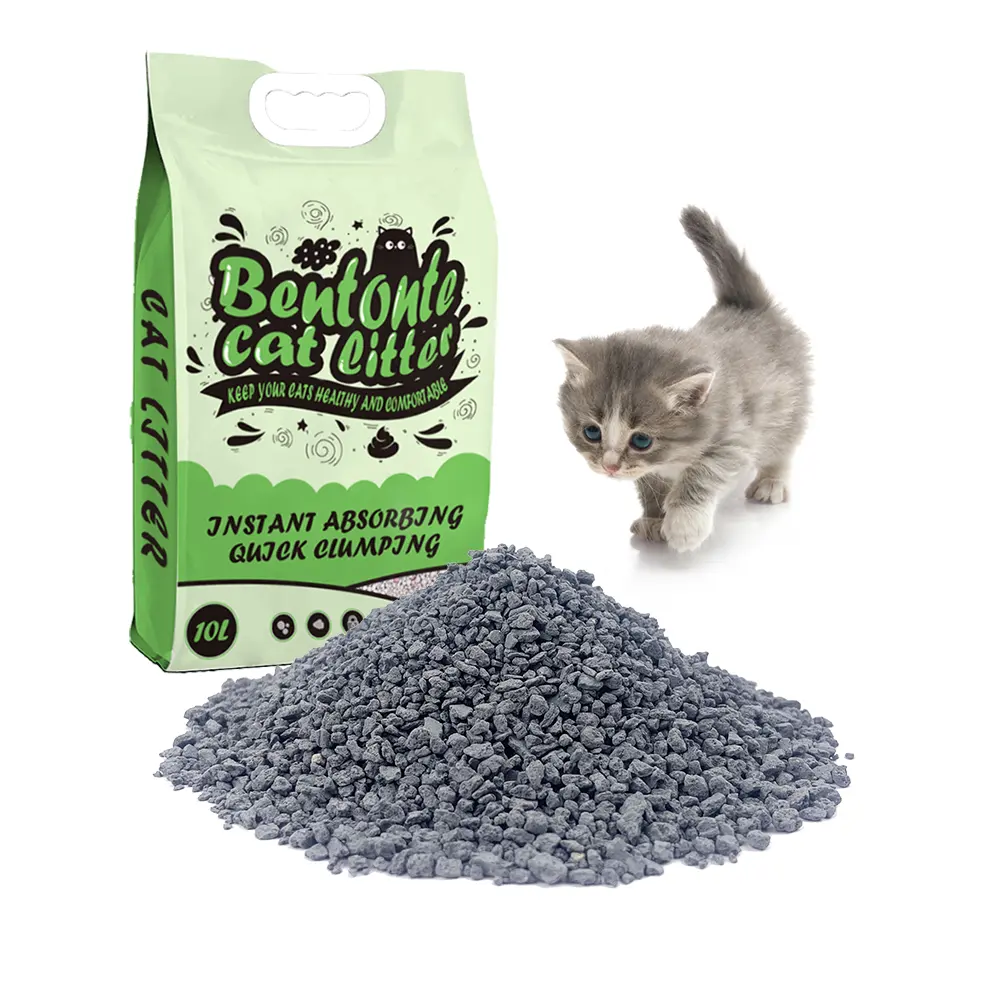 Prix préférentiel 1-3.5 Mm charbon actif litière pour chat bentonite fournisseur OEM/ODM sable pour chats bentonite litière pour chat