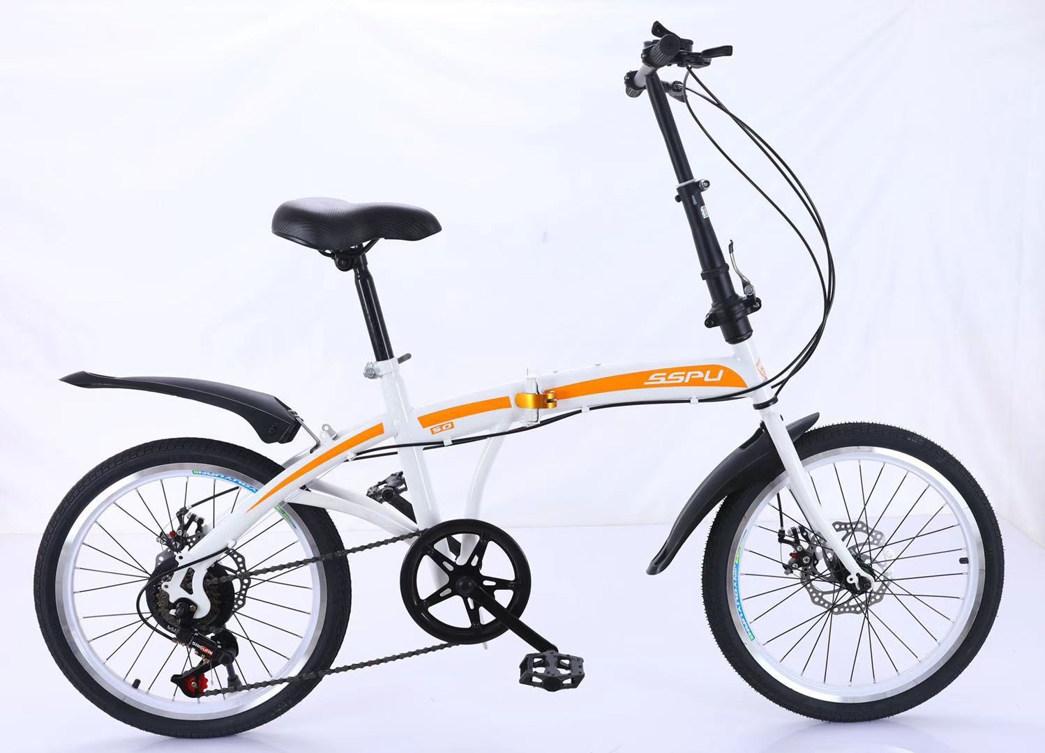Spoked wheel-white and orange