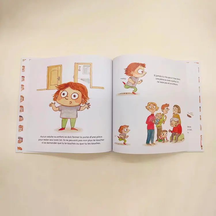 Impresión de libro de cuentos educativos para niños en inglés de tapa dura personalizada para niños pequeños