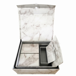 Juego de venta al por mayor de 6 cajas de almacenamiento de cartón decorativas cajas anidadas con juego de Cajas de Regalo magnéticas para regalos - Product Image 4