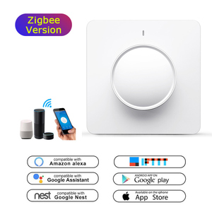LEDEAST RD01 ZigBee 400W Max10A regolatore di luminosità della luce Tuya WIFI interruttore Dimmer intelligente con rotazione continua - Product Image 1