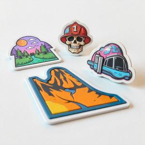 Werbe Cartoon Graffiti Vinyl PVC Druck Aufkleber Eigene Geschäfts marke Die Cut PVC Vinyl Custom Aufkleber