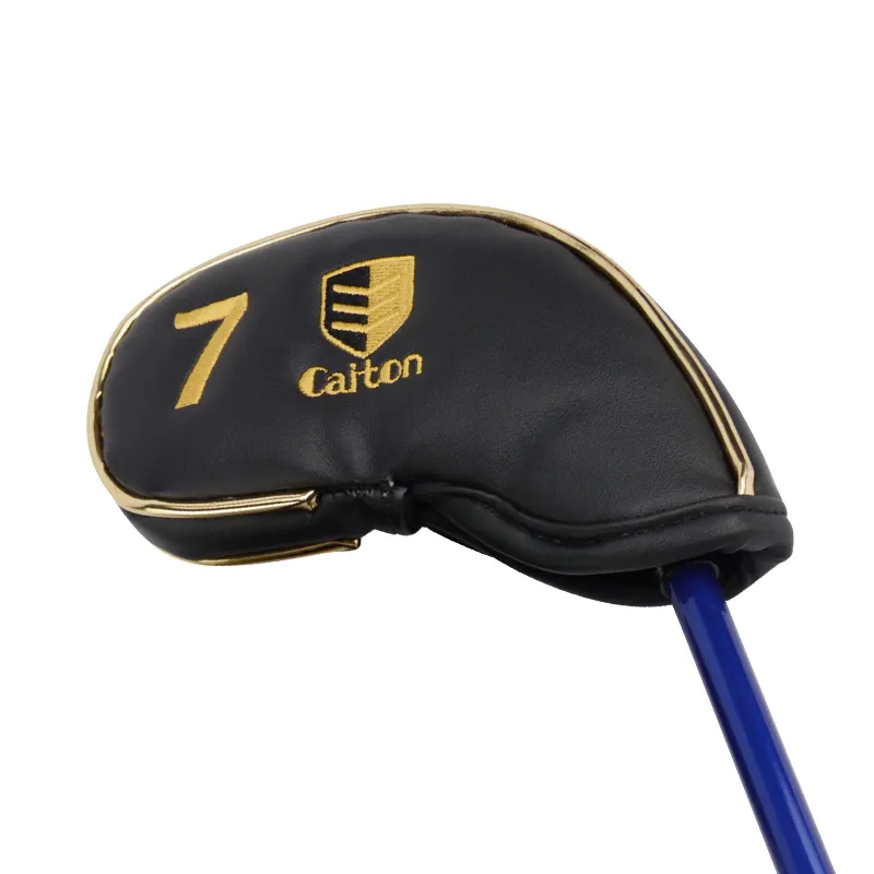 Sıcak satış dijital desen PU deri nakış Golf sopası başlığı hibrid Fairway başörtüsü özel Golf başlığı kılıfı