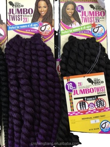 Hot Bán Jumbo Twist Bím Tóc 2X Độ Dày Cá Nhân Jumbo Twist Trong Kích Thước 12 "14" 16 "Ngọn Lửa Chống Cháy Tóc Sản Phẩm - Product Image 3
