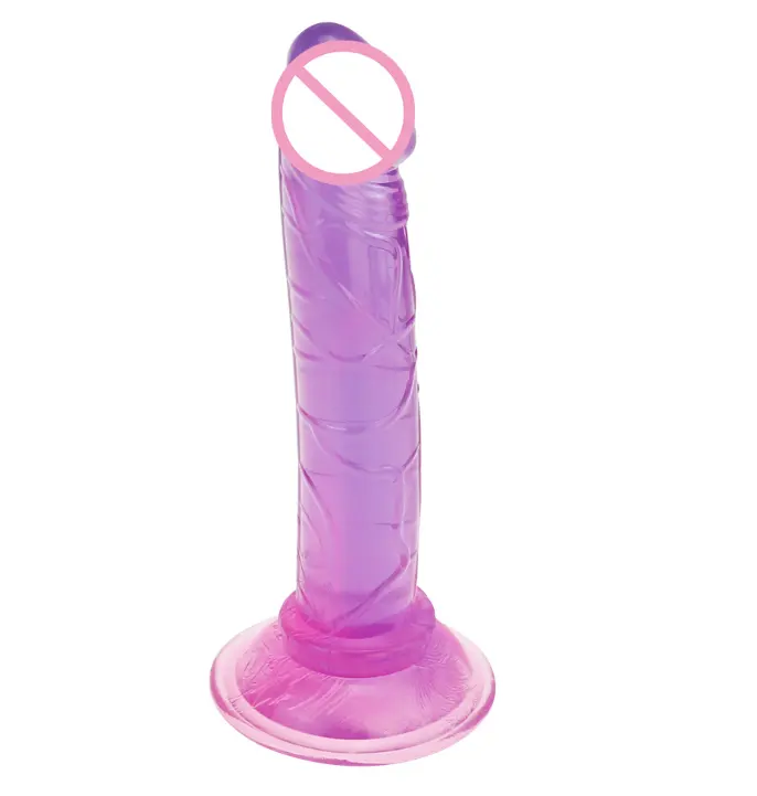 Dildo de cristal de cristal, brinquedos sexuais para masturbação feminina