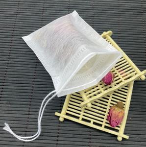 Bolsa de té de fibra de maíz Biodegradable, nailon reutilizable Pla con logotipo, bolsa de pirámide con filtro de té con cordón, bolsa de té vacía personalizada - Product Image 2