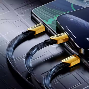 <strong>3</strong> in 1 Fast Charging Cable 6A Data Cable Type-C Suitable for Android <strong>Apple</strong> Huawei - Product Image 2