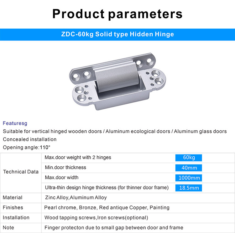 Popular Minimalist Door Hinge 110*31mm Heavy Duty Door Hinge In Door
