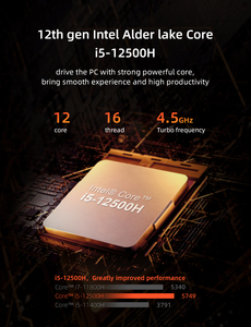 Customization LOGO for Mini PCs AD01 Mini <strong>Pc</strong> I5 12500H case Desktop 11 Office Home High End Computer - Product Image 4