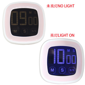 Timer promozionale per conto alla rovescia digitale da cucina Touch Screen in plastica resistente - Product Image 2