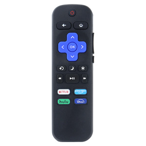 ABS-Kunststoff fernbedienung für Roku TV Smart Wireless RF-Silizium tastatur Feste rollende Lerncode ROHS-zertifizierte Garantie