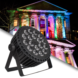 Hợp kim nhôm phẳng mệnh có thể im lặng DMX512 18x18W rgbwa UV 6in1 dẫn ánh sáng sân khấu chuyên nghiệp đèn cho Câu lạc bộ parti buổi hòa nhạc - Product Image 1