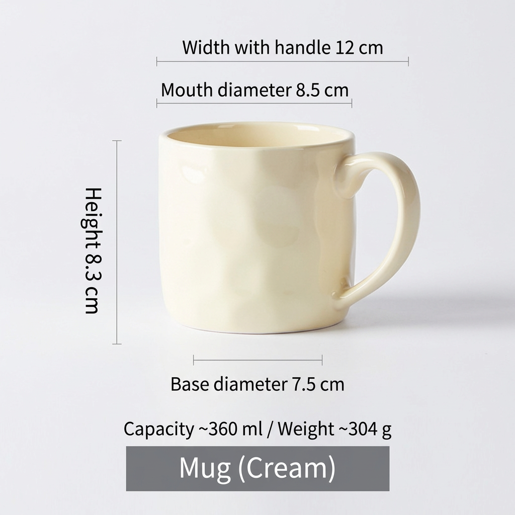 Gradient mug-cream
