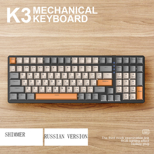 Ziyolang K3 980俄语游戏键盘机械电脑键盘带C型接口和彩色照明 - Product Image 3