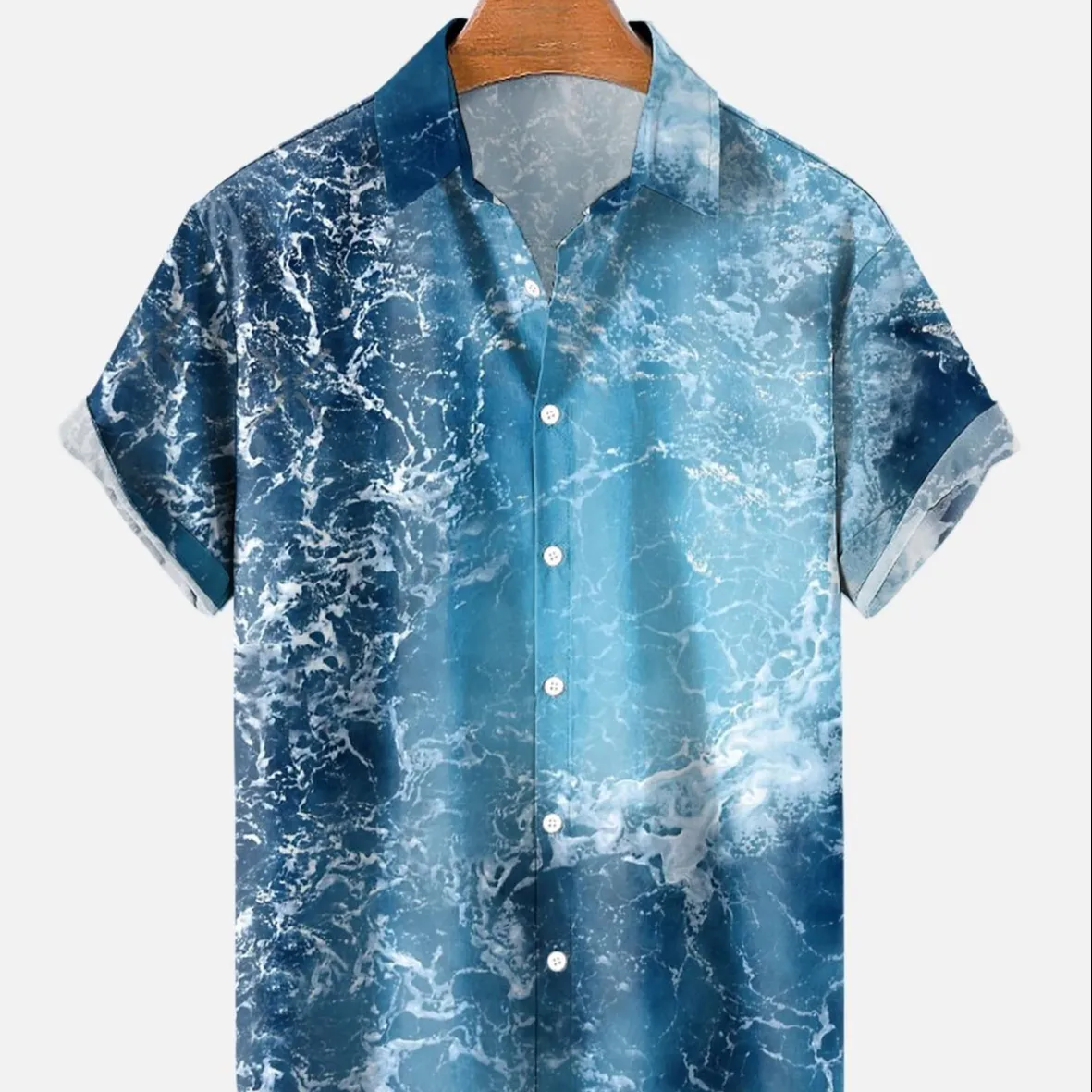 2024 nouvelle chemise de noël hawaïenne mode plage ample été imprimé chemise à manches courtes hommes 3D imprimé chemise