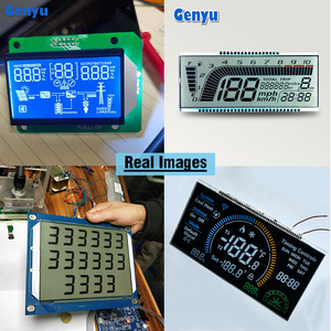 Display Lcd personalizzato Tn Htn Stn Va blu nero giallo icona cifre dimensioni personalizzate 14 segmenti 16 segmenti Display Lcd a 7 segmenti - Product Image 2