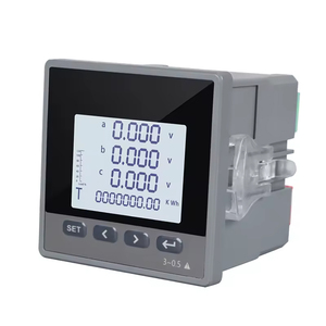 Medidor de panel multifuncional digital trifásico con pantalla LCD Mide voltaje de corriente Frecuencia Potencia reactiva activa - Product Image 3