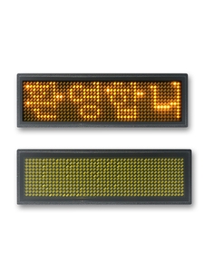 Electronic Digit Scrolling LED-Abzeichen Wiederauf ladbare LED Mini-Programmierung Namensschilder Mehrfarbige Wearable Pin Magnet LED-Namensschild - Product Image 3