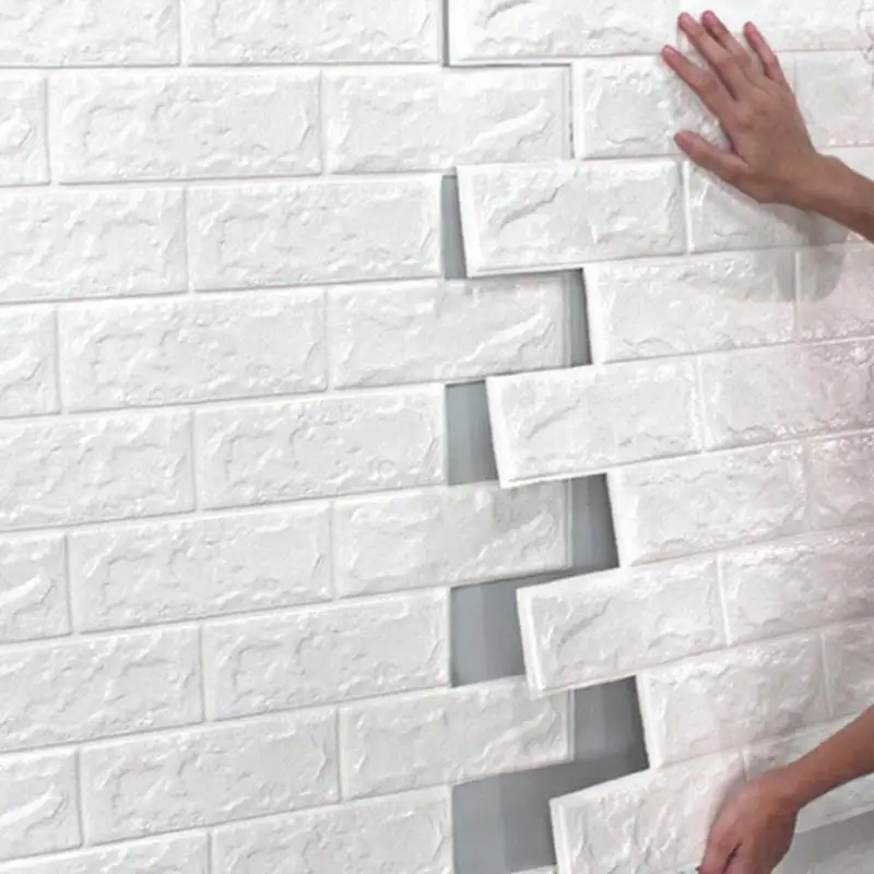 壁用屋内モダン防水内壁パネル家の装飾PVCレンガ3D壁紙インテリア3D壁紙
