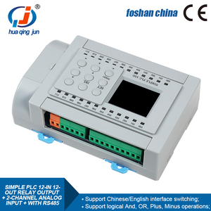 Huaqingjun 12DI 12DO Relay Output PLC 2-Channel <strong>Analog</strong> <strong>Inputs</strong> 0-20mA RS485 Communication <strong>Modbus</strong> <strong>RTU</strong> PLC for CNC Machine - Product Image 2