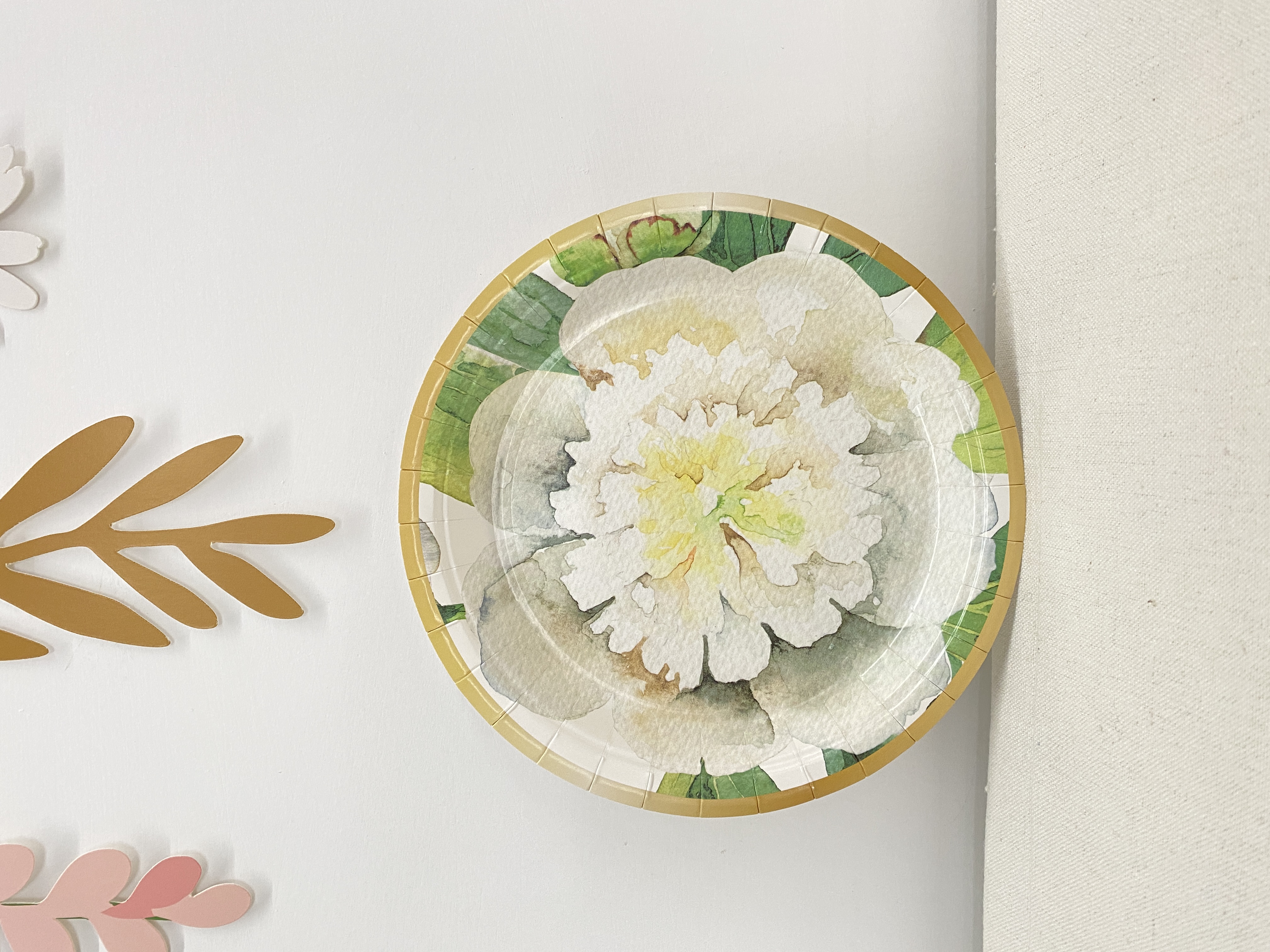 White 7inch plate*8pcs