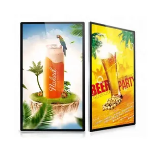 LETINE 32&quot; Ultra Thin Wall Mounted Advertising Display Hanging LCD Digital Video Menu Board - Product Image 3