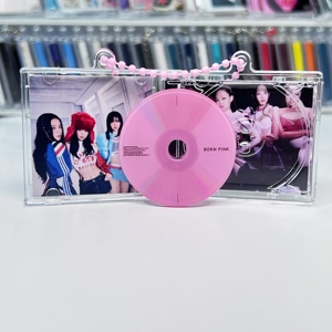 Blank Custom Acrylic Gift Music Cover Diy Keyring Acrylic Empty Dvd Nfc Custom Album Box case <strong>Key</strong> Chain Disc <strong>Jewel</strong> - Product Image 3
