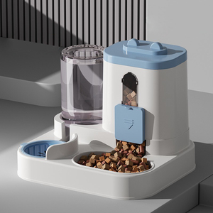 2 Trong 1 Tự Động Pet Trung Chuyển Và Nước Dispenser Thiết Lập Lớn Trọng Lực Thực Phẩm Trung Chuyển Waterer Cho Nhỏ Và Vừa Mèo Chó - Product Image 3