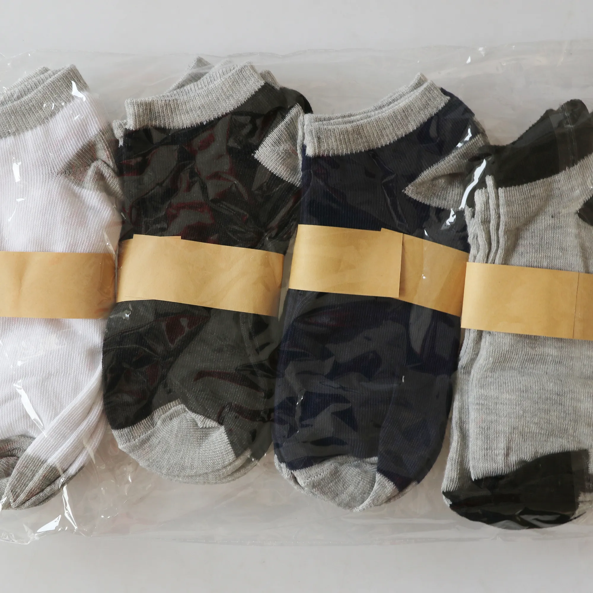 Youki hommes cheville chaussettes en gros pas cher chaussettes courtes en polyester 12 paires/paquet en stock chaussette