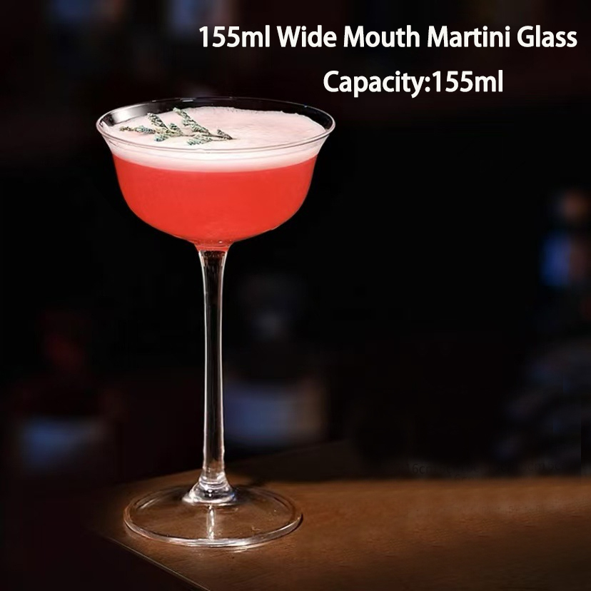 Bicchiere Martini trasparente a bocca larga 155ml