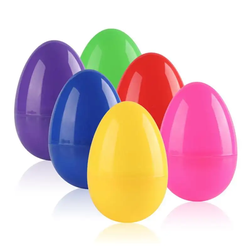 Huevo de Pascuas de plástico vacío para decoración, juguete sorpresa, gran oferta de fábrica