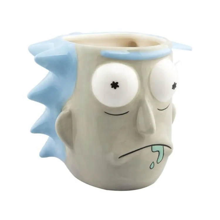 Tazas de café personalizadas 3d con pintura a mano de cerámica para niños, regalos para niños