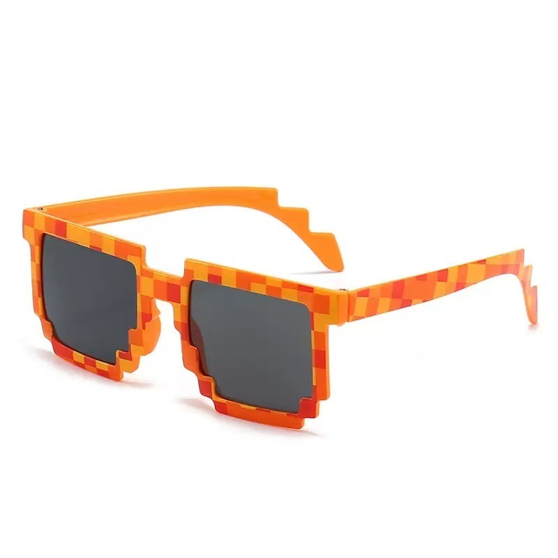 Patrón de cuadros naranja