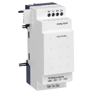 Modulo encoder SR3XT43BD 2 ingressi 2 uscite 0-10V-10 Bit SR3 espansione Analogue estesa