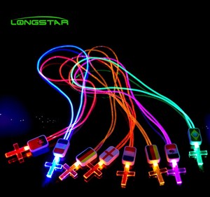 Longstargift huy hiệu Mặt dây chuyền thời trang RGB màu <span class=keywords><strong>LED</strong></span> Glow ánh sáng trong giải trí cảnh với bar bên <span class=keywords><strong>Led</strong></span> dây buộc - Product Image 2