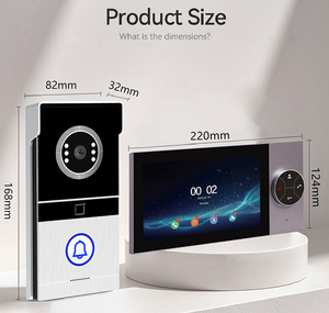 Easy to <strong>Install</strong> and Operate 1 by 1 Video <strong>Intercom</strong> <strong>System</strong> No Need POE Video Door Phone IP Door Entry <strong>System</strong> - Product Image 5