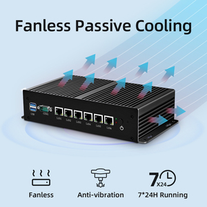 6 LAN Mini Pc Firewall Router Hardware Palo Alto Network 4405U Barebone Linux Ubuntu Pfsense Soft Router Firewall - Product Image 2