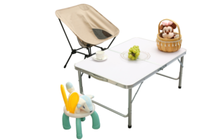 Xách Tay Gấp Bảng Trắng Hình Chữ Nhật Đồ Nội Thất Ngoài Trời Có Thể Gập Lại Tiệc Phục Vụ Ăn Uống Cắm Trại Gấp Bảng - Product Image 2
