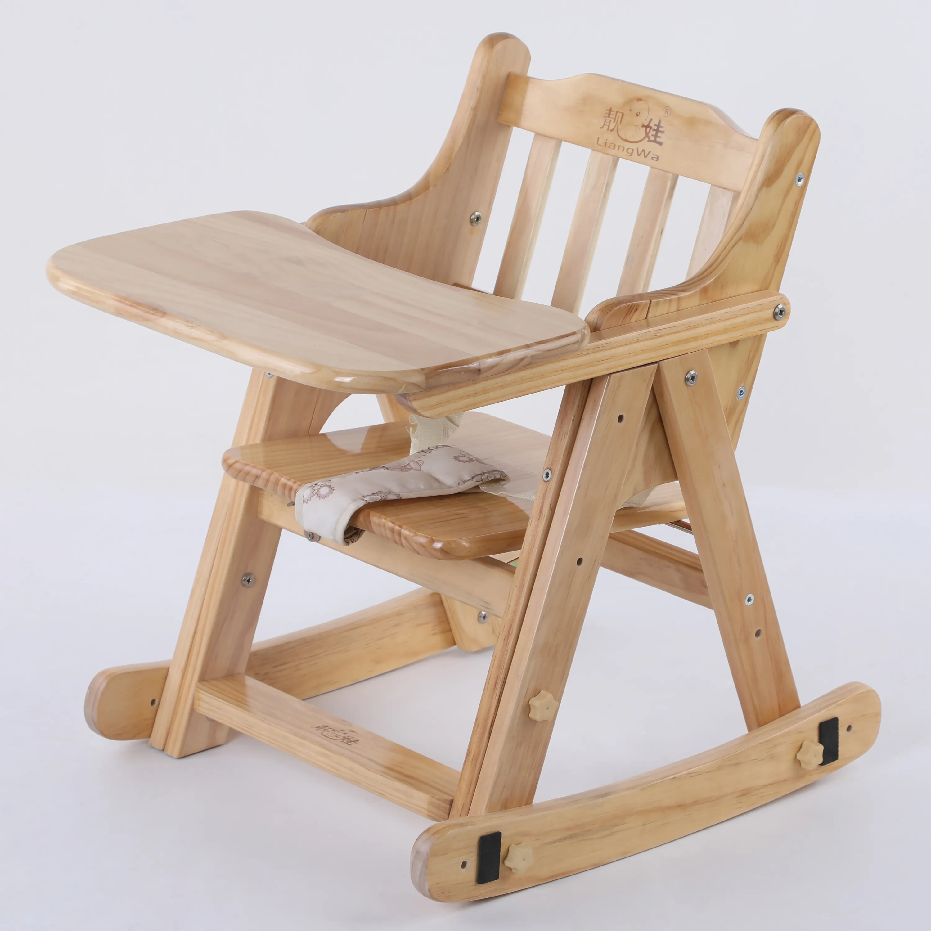 Chaise haute en bois massif pour bébé, peut être personnalisée, chaise de salle à manger, prix ex-usine