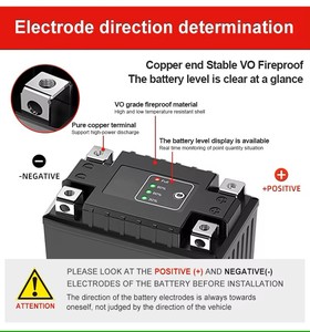 新的12.8V 4Ah LiFePO4摩托车电池组，循环寿命长，为电动摩托车启动优化 - Product Image 3