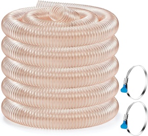 <strong>350mm</strong> Flexible Plastic Reinforced air Dust <strong>Hose</strong> Clear Pipe Pu Ducting <strong>Hose</strong>